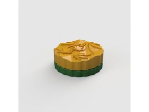 herb grinder hand-Werkzeuge Kaffeemühle low-poly kleine ginder weed Blatt 3d print model - Mito3D