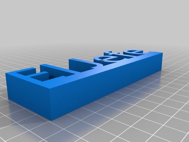 fixed el jefe sign 3d printing 3D print model - Mito3D