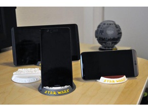 star wars mobile tablet stand phone empire rebel alliance starwars holder 3d print model - Mito3D