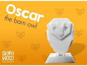 oscar owl animals animal bird birds cute low poly toy 3d print model - Mito3D