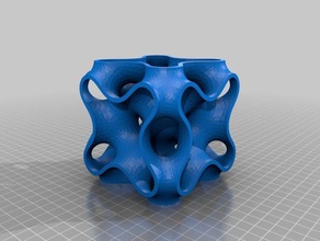 schoen manta yüzey matematik sanatı 3d print model - Mito3D