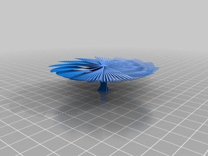 ray flower2 art personnalisé 3d print model - Mito3D