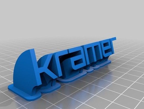 kramer office customized 3d print model - Mito3D
