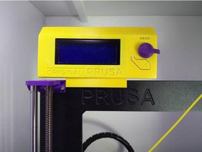 prusa mk2 lcd top mounting bracket 3d printer parts 3d print model - Mito3D