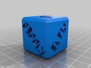 dice love text customized 3d print model - Mito3D
