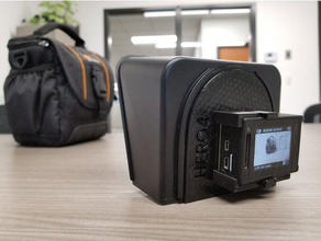 parrot teleprompter gopro 4 mod camera hero 3 mount vlogging 3d print model - Mito3D