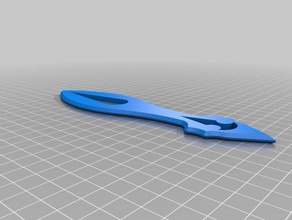 faca de arremesso assassin's creed estilo adereços 3d print model - Mito3D