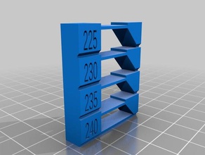 my customized test tower - 240-225 3d printing tests 3d print model - Mito3D