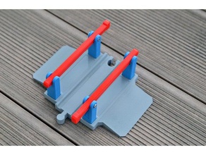 ikea brio railroad crossing toy & game accessories compatible train track tracks railway 3d print model - Mito3D