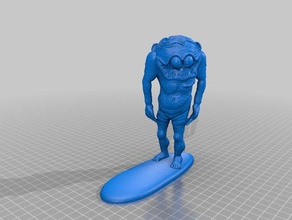 surfista base de big daddy roth modelo esculturas 3d print model - Mito3D