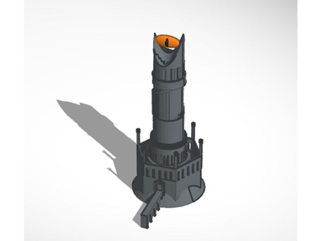 barad dur sculptures lord rings sauron tower 3D print model - Mito3D
