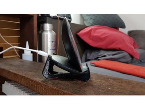 samsung chargeur sans fil stand téléphone mobile galaxy s8 de 3d print model - Mito3D