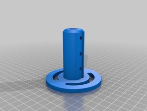post holder circular slotted base physics & astronomy open-source optics open source bench breadboard mount 3d print model - Mito3D