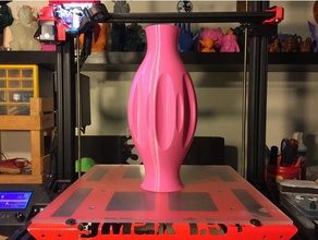 crantée élégant vase décor 3d print model - Mito3D