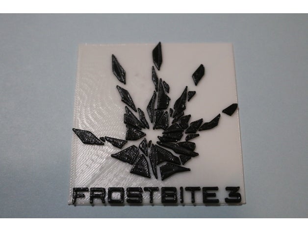 frostbite 3 logo işaretler ve logolar 2 renk savaş 1 Savaş 4 bir alanı cephede ıı zar ea oyunları fıfa oyun motoru etkisi kitle ayna kenarı çok renkli video oyunu 3D print model - Mito3D