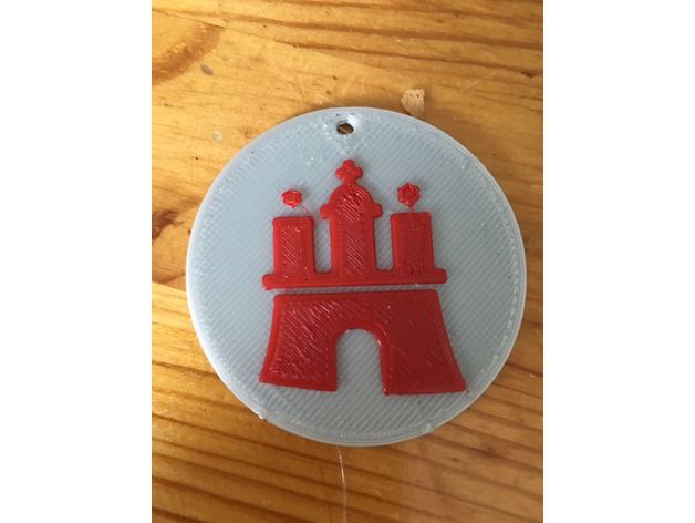 amburgo portachiavi moda hamburger keychain 3D print model - Mito3D