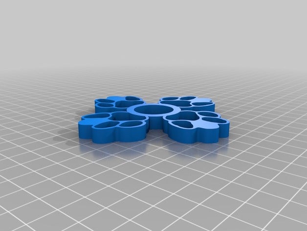 tiger paw fidget spinner juegos y juguetes fidgetspinner mano juguete de la pata 3D print model - Mito3D