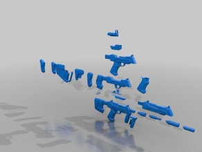 halo m7 smg customisable 3d printing 3d print model - Mito3D