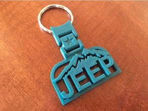 jeep mountain keychain keychains key chain truck 3d print model - Mito3D