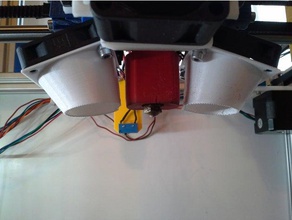 sparkcube fanduct 40mm fan 3d printer parts v11 xl 3d print model - Mito3D