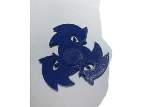 sonic hedgehog brinquedos & games fidget fidgetspinner mão giratório brinquedo spinner 3d print model - Mito3D