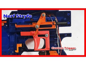 v5 nerf stryfe, tetiği diy silah stryfe 3d print model - Mito3D