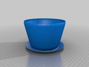 özelleştirilmiş bonchi pot 2 kaplar 3d print model - Mito3D