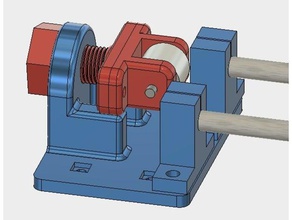 flsun cube 3d printer x-axis upgrade belt tension parts fls flsun3d xz carriage 3d print model - Mito3D