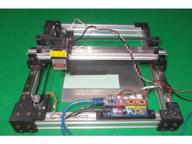 118-caseiros de gravação a laser plotter corte caneta desenhe diy movimento linear guia do eixo quadro cnc 1 Impressora 3d peças 3D print model - Mito3D