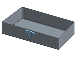 tesla model x-Fach Container 3d print model - Mito3D