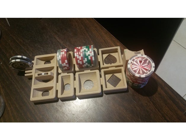 poker chip de la bandeja juguetes y accesorios juego 3D print model - Mito3D