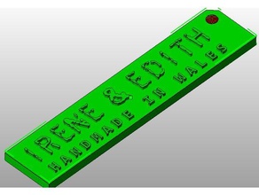 tag del prodotto 2 segni e loghi 3d print model - Mito3D