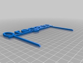 la albahaca signos y logotipos personalizado 3d print model - Mito3D