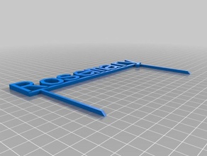 la albahaca signos y logotipos personalizado 3d print model - Mito3D