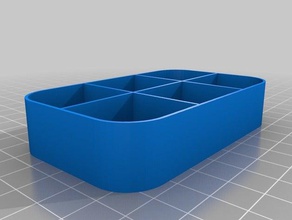 caso di caramelle barkleys altoids 6 scomparti organizzazione 3d print model - Mito3D