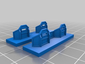 la línea de defensa aegis juegos 40k 6mm épica escala fortificación scifi warhammer 3d print model - Mito3D