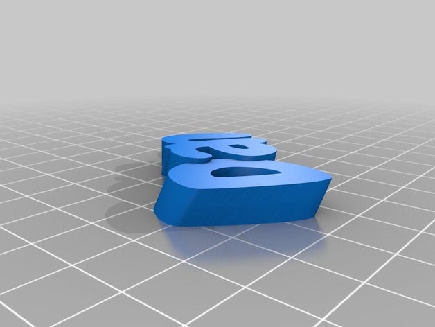 dan adı keyfob Anahtarlık özelleştirilmiş 3D print model - Mito3D