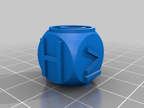 game youtube dice realistic 3d print model - Mito3D