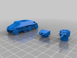 austrian steyr armoured car used toy & game accessories flames war ww2 tank weapons wwii 3d print model - Mito3D