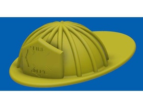 pompiere cappello persone il vigile del fuoco hat 3d print model - Mito3D