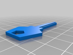 blank key household supplies customized 3d print model - Mito3D