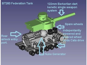 bt 260 federação tanque veículos 3d print model - Mito3D