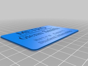 meine maßgeschneiderten business card maker office kundengebundene 3d print model - Mito3D