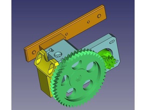 geared bowden extruder mk7 - v2 3d printer parts 3d print model - Mito3D