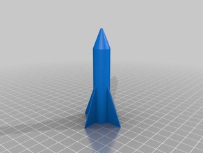 Druckluft-Rakete 132 mm id pvc-Rohr Spielzeug & game Zubehör kundengebundene 3d print model - Mito3D