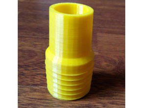 adattatore per tubo da 38 a 32 mm il fai te su misura 3d print model - Mito3D