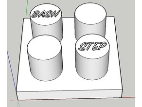 Schritt-Bein-Basis diy 3d print model - Mito3D