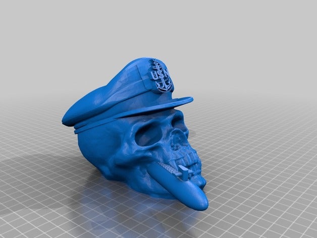 chief submariner models navy skull submarine 3D print model - Mito3D