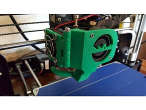 anet a8 remix extrusora fan mod v2 Impresora 3d accesorios fanmount conducto del ventilador montaje 3d print model - Mito3D