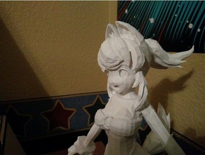 liru modelos el anime personaje de figura irl waifu modelo 3d print model - Mito3D